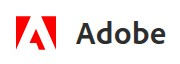 Adobe logo on the 2018 adobe.com homepage: The black wordmark returns beside the red symbol.
