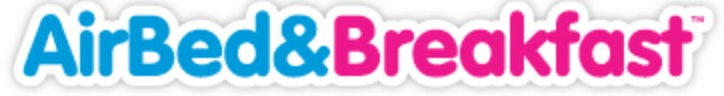 Airbnb logo on the 2008 airbnb.com homepage: AirBed&Breakfast wordmark