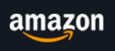 Amazon logo on the 2021 amazon.com homepage: same mark, white on the dark header