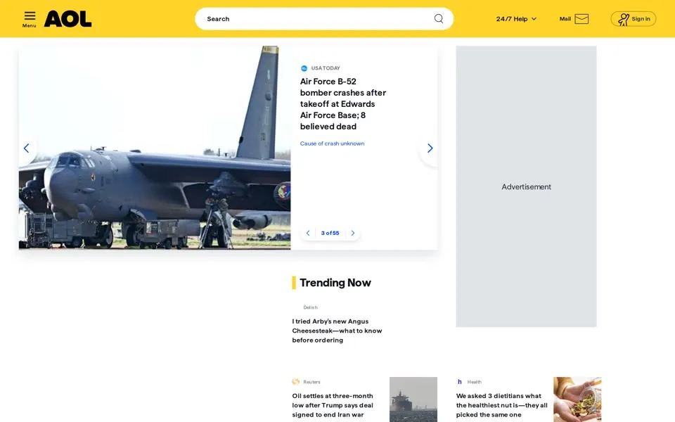 aol.com homepage in 2026