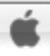 Apple logo on the 2003 apple.com homepage: grey Aqua apple