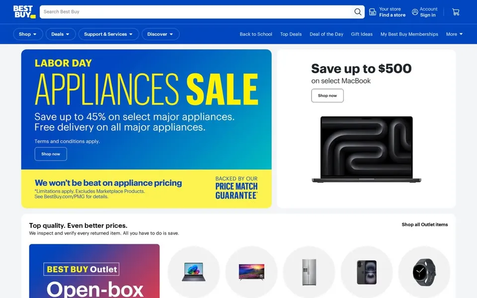bestbuy.com homepage in 2026