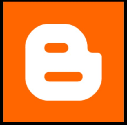 Blogger logo on the 2000 blogger.com homepage: White B symbol appears on an orange square.