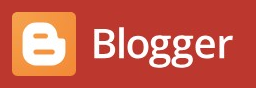 Blogger logo on the 2026 blogger.com homepage: Thin white wordmark in our live capture.