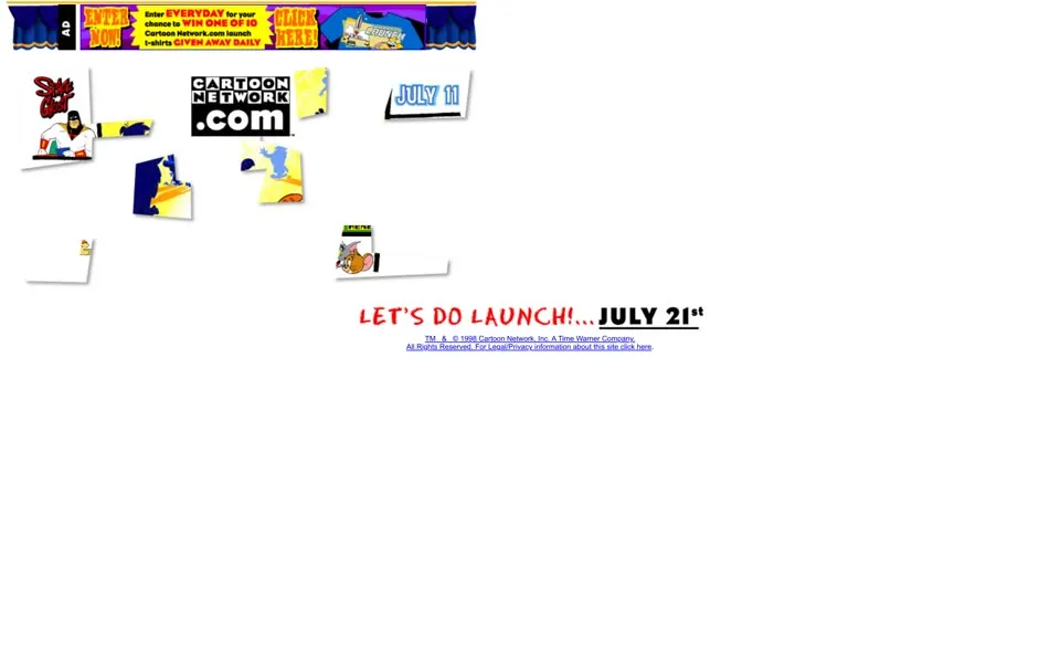 cartoonnetwork.com homepage in 1998