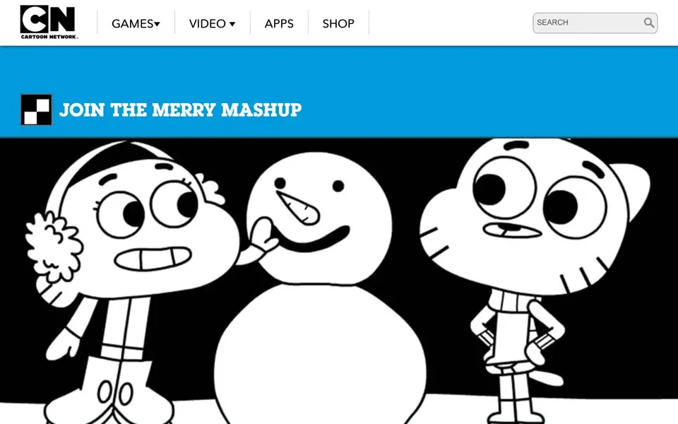 cartoonnetwork.com homepage in 2018