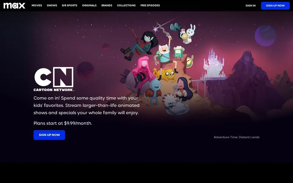 cartoonnetwork.com homepage in 2024