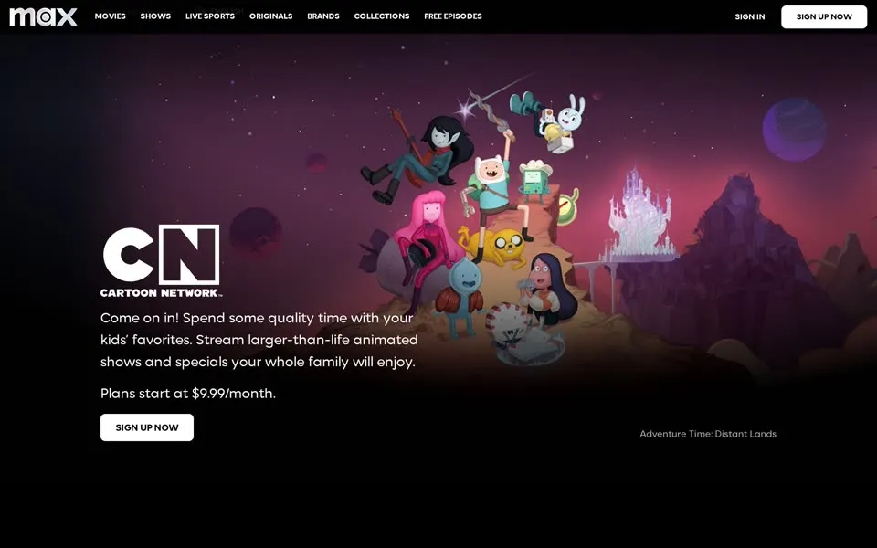 cartoonnetwork.com homepage in 2025