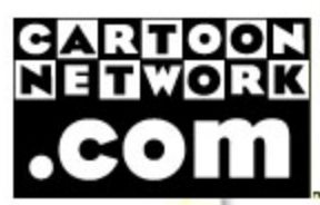 Cartoon Network logo on the 1998 cartoonnetwork.com homepage: Checkerboard wordmark with a large .com line below.