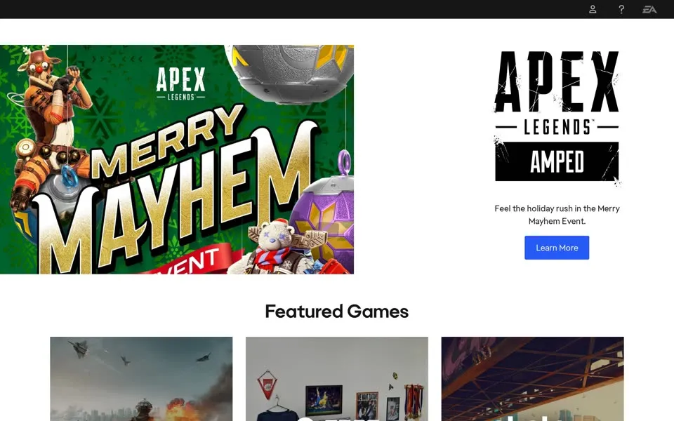 ea.com homepage in 2026