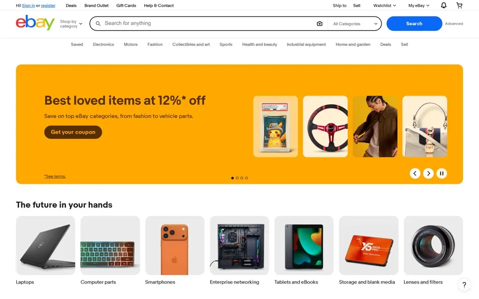 ebay.com homepage in 2026
