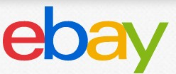 eBay logo on the 2013 ebay.com homepage: new thin lowercase wordmark (announced Sept 2012): letters no longer overlap, the four colours stay