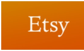 Etsy logo on the 2007 etsy.com homepage: the 'beta' tag is dropped; orange gradient block