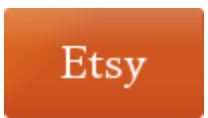Etsy logo on the 2011 etsy.com homepage: glossy rounded orange button with a white wordmark