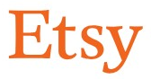 Etsy logo on the 2020 etsy.com homepage: a bolder, heavier wordmark
