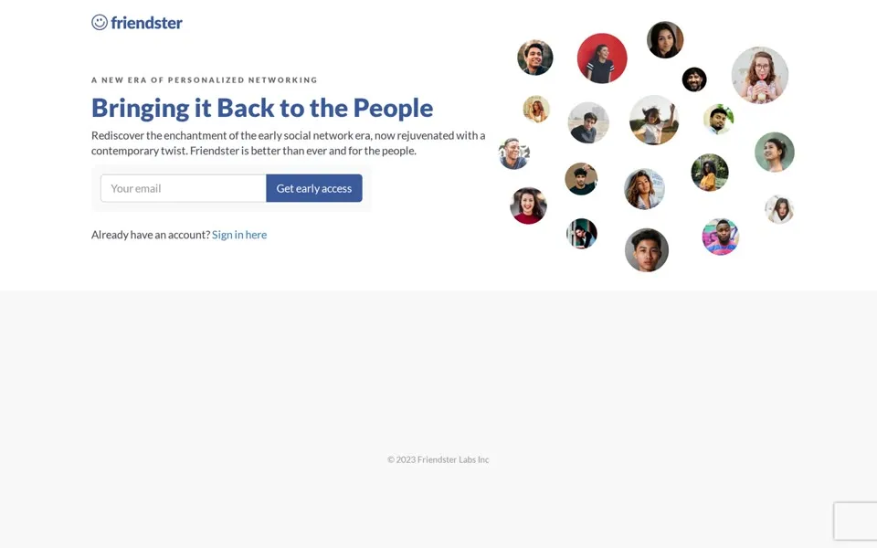 friendster.com homepage in 2024