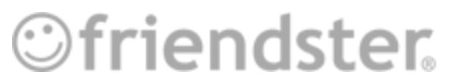 Friendster logo on the 2006 friendster.com homepage: Smiley and wordmark turn gray