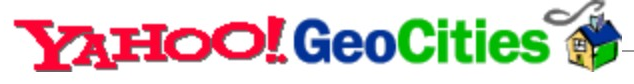 GeoCities logo on the 1999 geocities.com homepage: Yahoo joins the blue-and-green name and toolbox