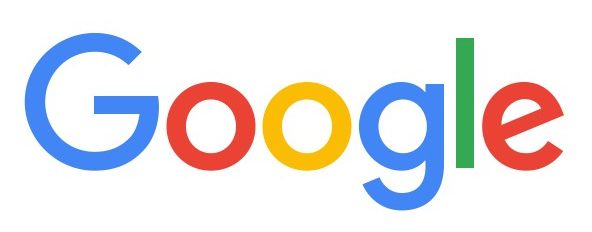 Google logo on the 2016 google.com homepage: serif replaced by a geometric sans-serif wordmark in brighter blue, red, yellow and green