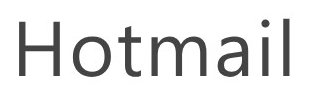 Hotmail logo on the 2010 hotmail.com homepage: Hotmail becomes a plain grey wordmark beneath Windows Live.