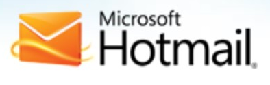 Hotmail logo on the 2012 hotmail.com homepage: Microsoft is added above Hotmail beside the orange envelope.