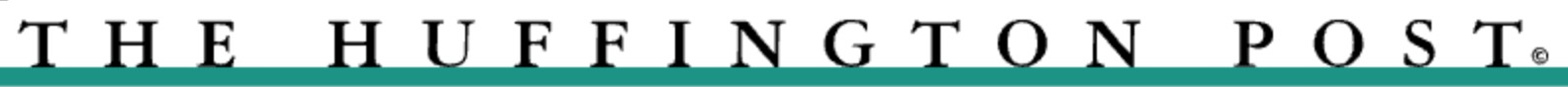 HuffPost logo on the 2006 huffpost.com homepage: Black serif letters with wide spacing