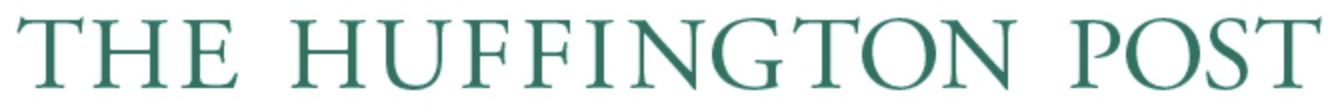 HuffPost logo on the 2008 huffpost.com homepage: The wordmark turns green and the spacing tightens