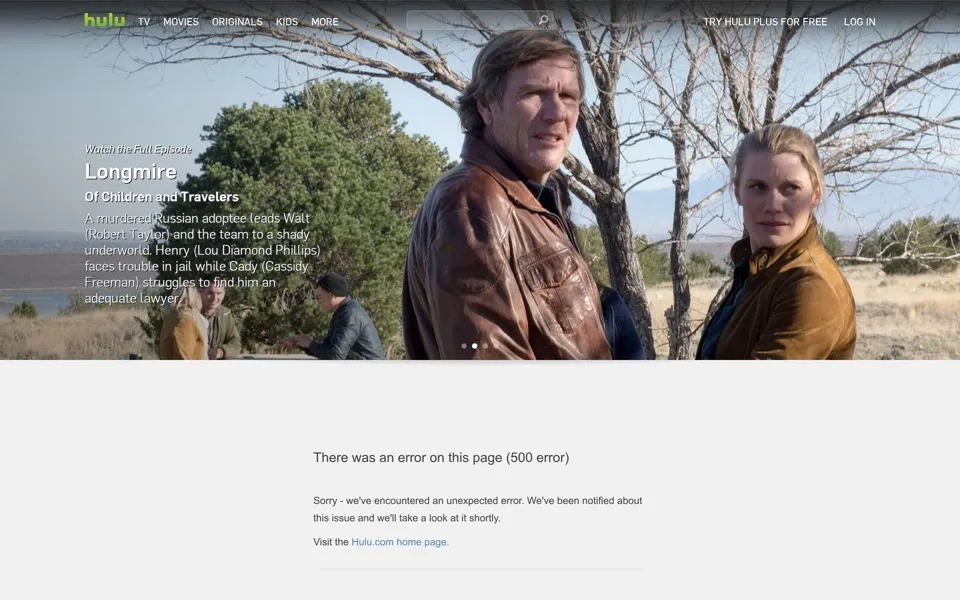 hulu.com homepage in 2014