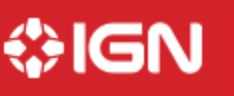 IGN logo on the 2014 ign.com homepage: The compass and wordmark turn white inside a red navigation tile.