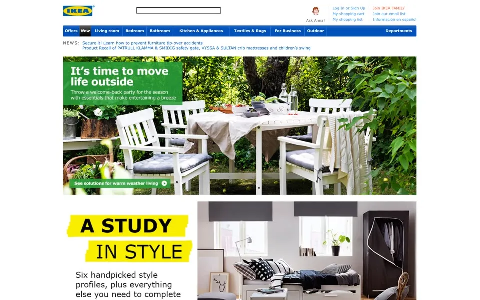 ikea.com homepage in 2015