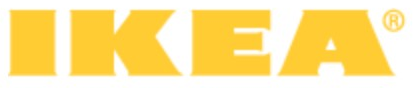 IKEA logo on the 2007 ikea.com homepage: the oval is gone: bare yellow wordmark on a white page (it already sat on a navy header in 2005)