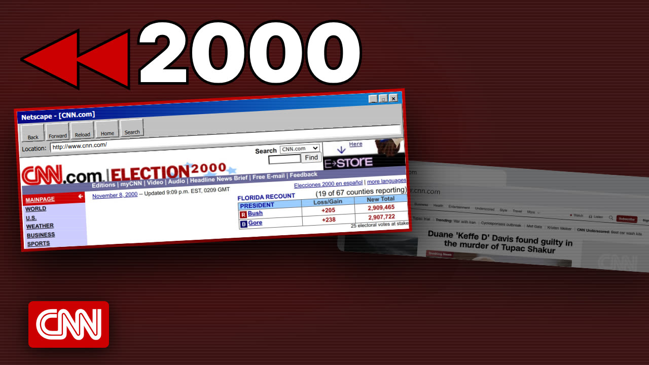 cnn.com homepage history