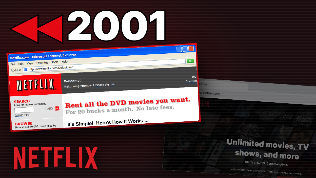 Netflix homepage captures