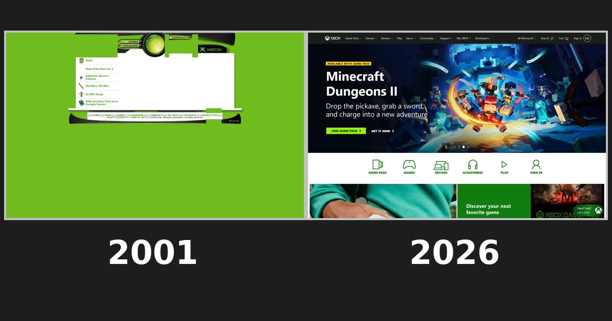 Xbox homepage captures