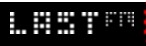 Last.fm logo on the 2003 last.fm homepage: White pixel lettering introduces the Last.fm name.