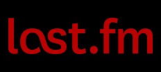 Last.fm logo on the 2018 last.fm homepage: Red replaces white while the rounded letter shapes remain.