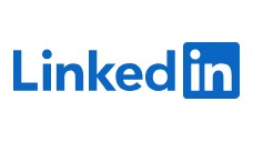 LinkedIn logo on the 2024 linkedin.com homepage: same mark, set smaller in the header