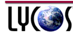 Lycos logo on the 1996 lycos.com homepage: globe-in-the-O wordmark