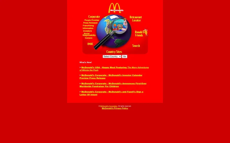 mcdonalds.com homepage in 2002