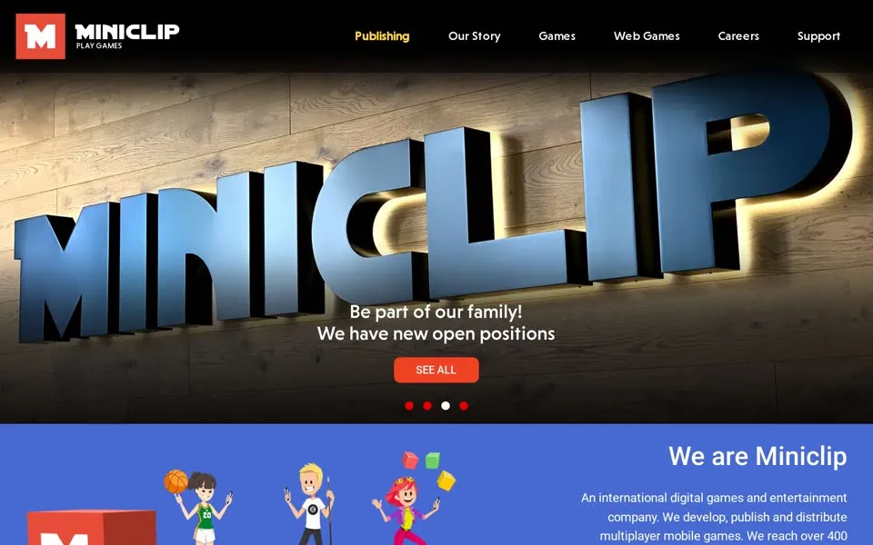 miniclip.com homepage in 2026