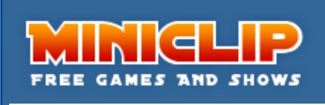 Miniclip logo on the 2004 miniclip.com homepage: Adds the Free Games and Shows tagline