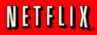 Netflix logo on the 2001 netflix.com homepage: white letters with a shadow on red