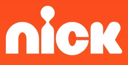 Nickelodeon logo on the 2015 nick.com homepage: The wordmark becomes flat and white.
