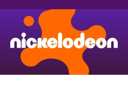 Nickelodeon logo on the 2024 nick.com homepage: The full Nickelodeon name returns over an orange splat.