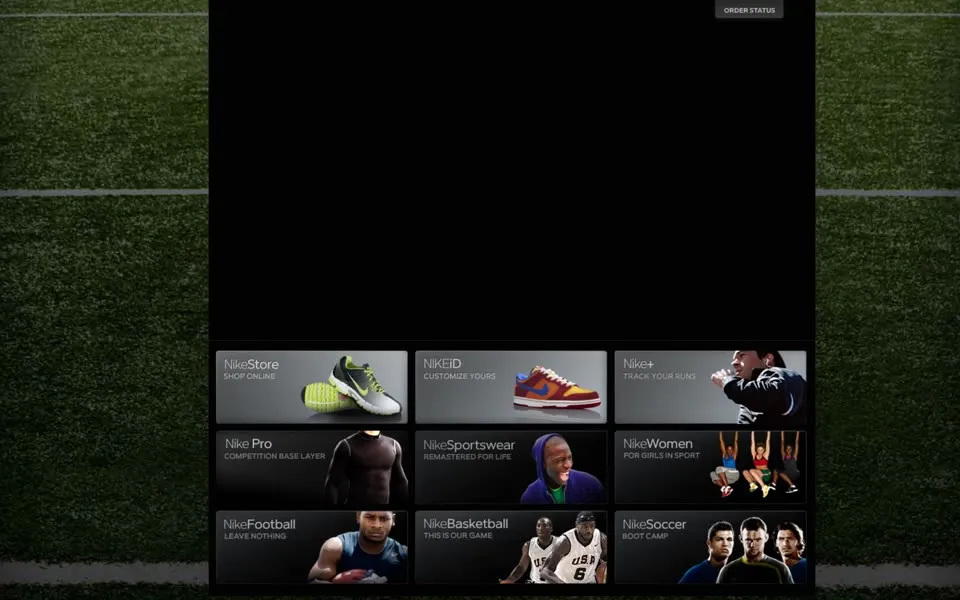 nike.com homepage in 2008