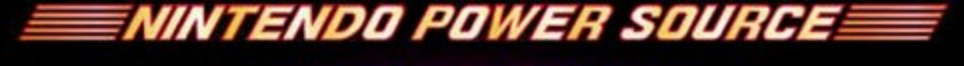 Nintendo logo on the 1996 nintendo.com homepage: Italic Nintendo Power Source wordmark with speed lines.