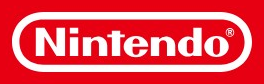 Nintendo logo on the 2017 nintendo.com homepage: White capsule wordmark on a red background.