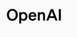 OpenAI logo on the 2025 openai.com homepage: The header switches to a black wordmark without the blossom.