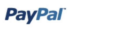 PayPal logo on the 2008 paypal.com homepage: outline dropped: two-tone blue wordmark (dark Pay, lighter Pal) without the light outline