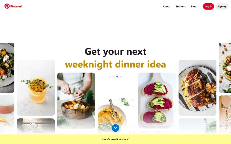 pinterest.com homepage in 2022